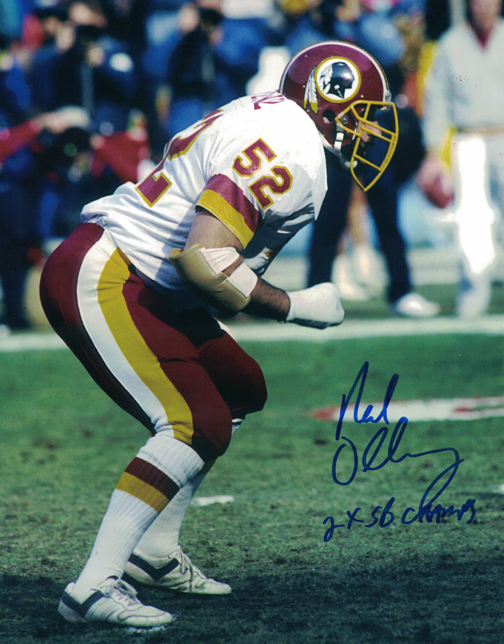 Neal Olkewicz Autographed Washington Redskins 8x10 Photo 2x Champs 27902