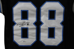Greg Olsen Autographed/Signed Pro Style Black XL Jersey Beckett