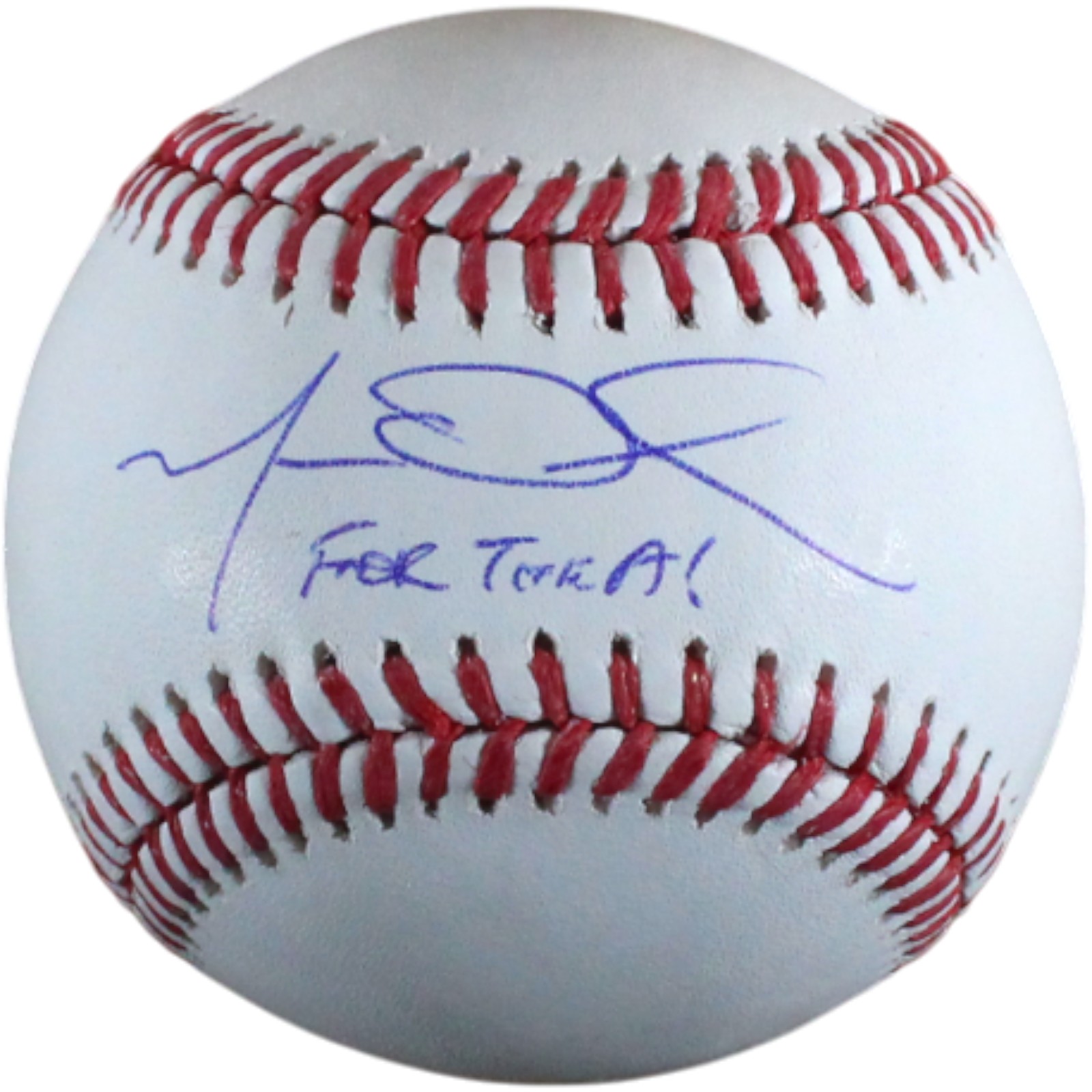 Matt Olson Autographed Atlanta Braves OML Baseball For The A Fanatics 54523