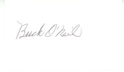 Buck O'Neil Signed Kansas City Monarchs (Negro League) Index Card Beckett 56529
