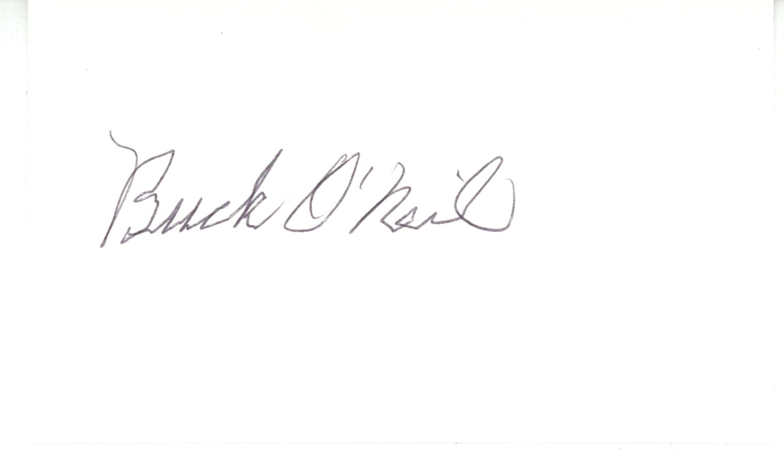 Buck O'Neil Signed Kansas City Monarchs (Negro League) Index Card Beckett 56529 1 Buck O'Neil Signed Kansas City Monarchs (Negro League) Index Card Beckett 56529