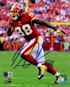 Brian Orakpo Autographed/Signed Washington Redskins 8x10 Photo Beckett 56713