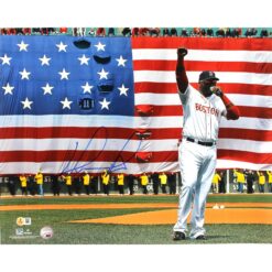 David Ortiz Autographed/Signed Boston Red Sox 16x20 Photo Beckett Witness 51146