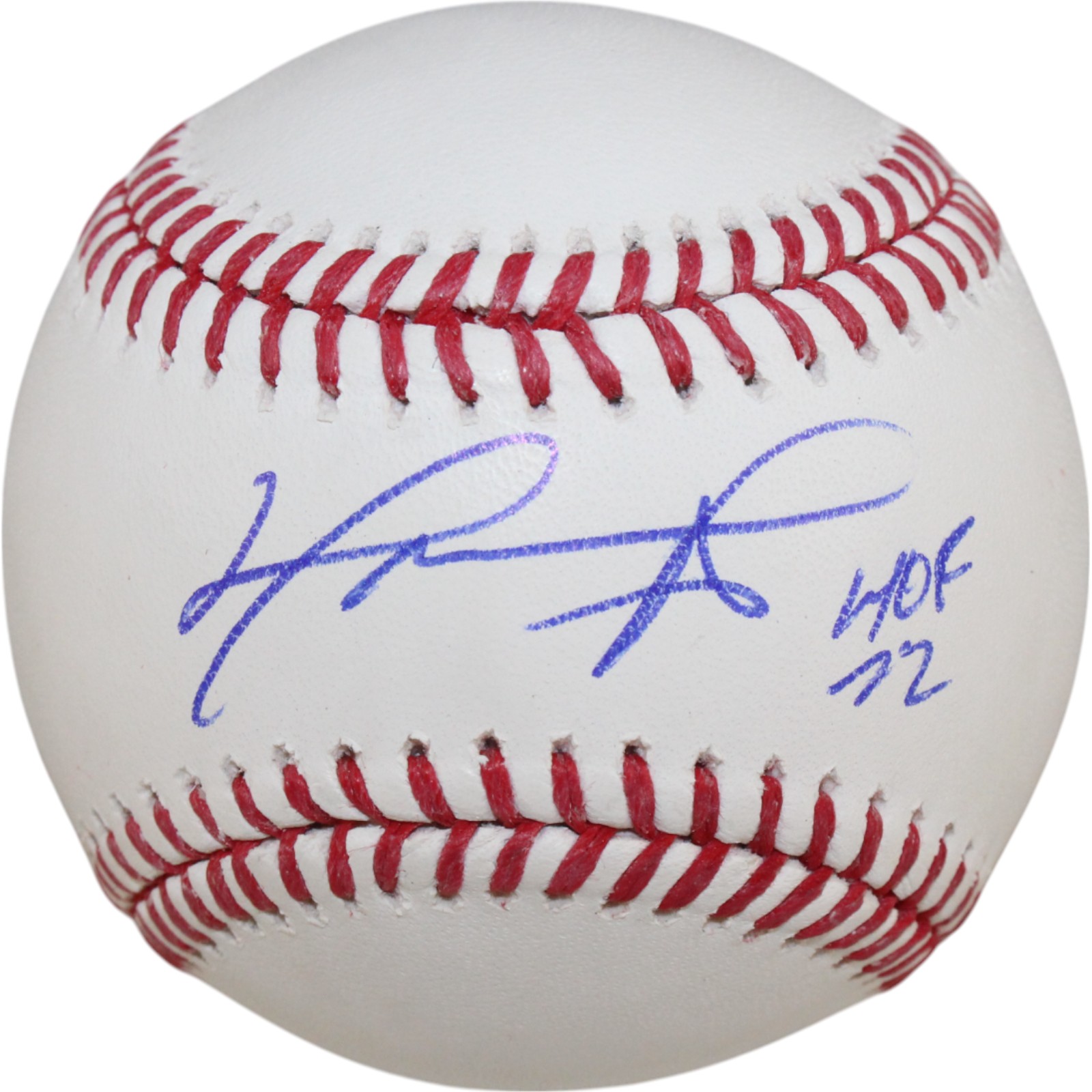 David Ortiz Autographed Boston Red Sox OML Baseball HOF 22 Beckett Witness 50925