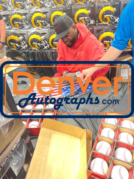 David Ortiz Autographed/Signed Boston Red Sox 16x20 Photo Beckett Witness 51146