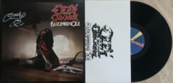 Ozzy Osbourne Autographed/Signed Black Sabbath Blizzard of Oz Vinyl JSA 49026