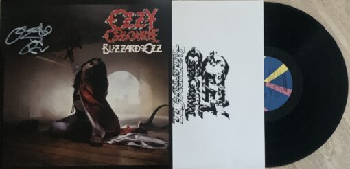 Ozzy Osbourne Autographed/Signed Black Sabbath Blizzard of Oz Vinyl JSA 49026