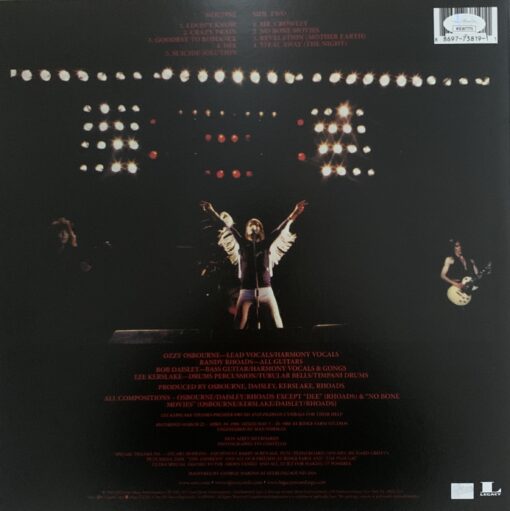 Ozzy Osbourne Autographed/Signed Black Sabbath Blizzard of Oz Vinyl JSA 49026