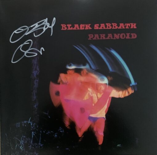 Ozzy Osbourne Autographed/Signed Black Sabbath Paranoid Vinyl James Spence 49026