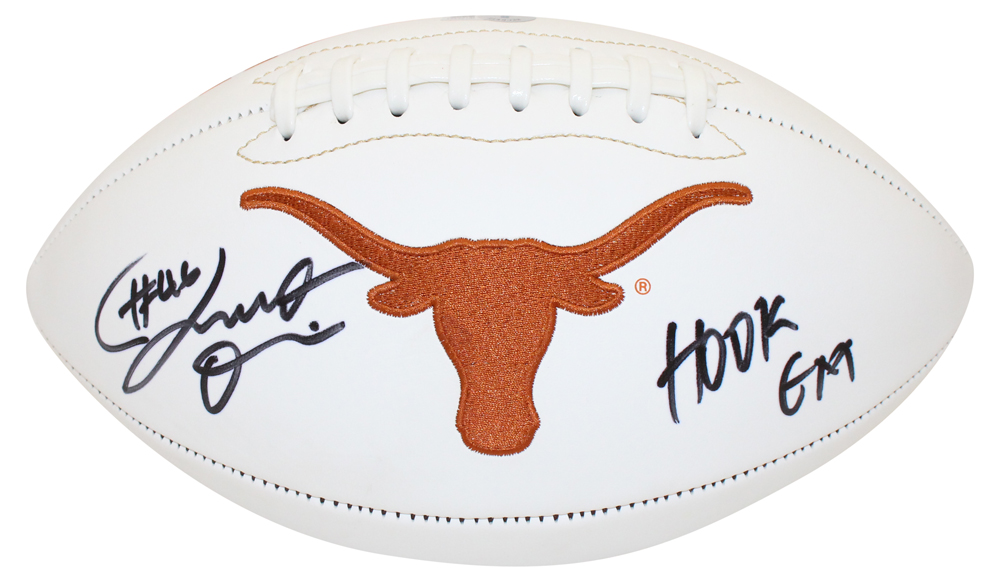 Joseph Ossai Autographed Texas Longhorns Logo Football Hook Em Beckett