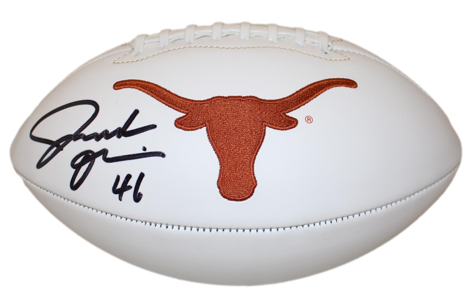 Joseph Ossai Autographed/Signed Texas Longhorns Logo Football Beckett