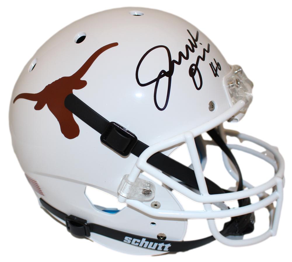 Joseph Ossai Autographed Texas Longhorns F/S Schutt Helmet Beckett