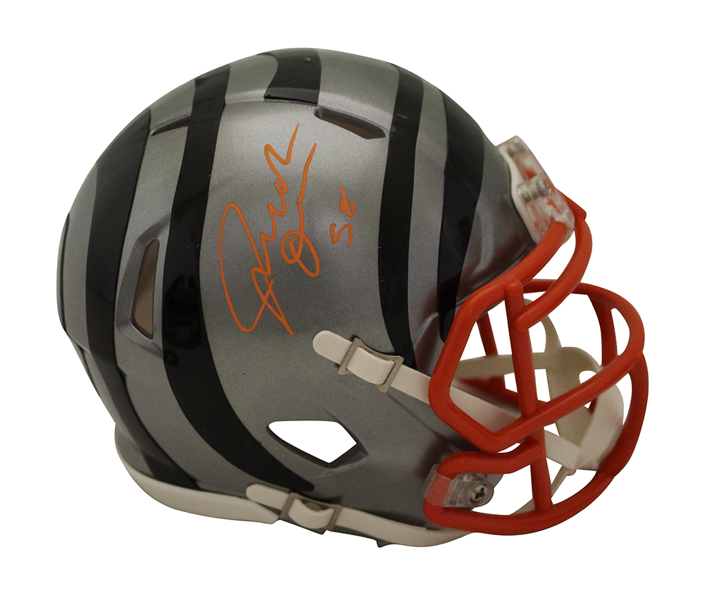 Joseph Ossai Autographed Cincinnati Bengals Flash Mini Helmet Beckett