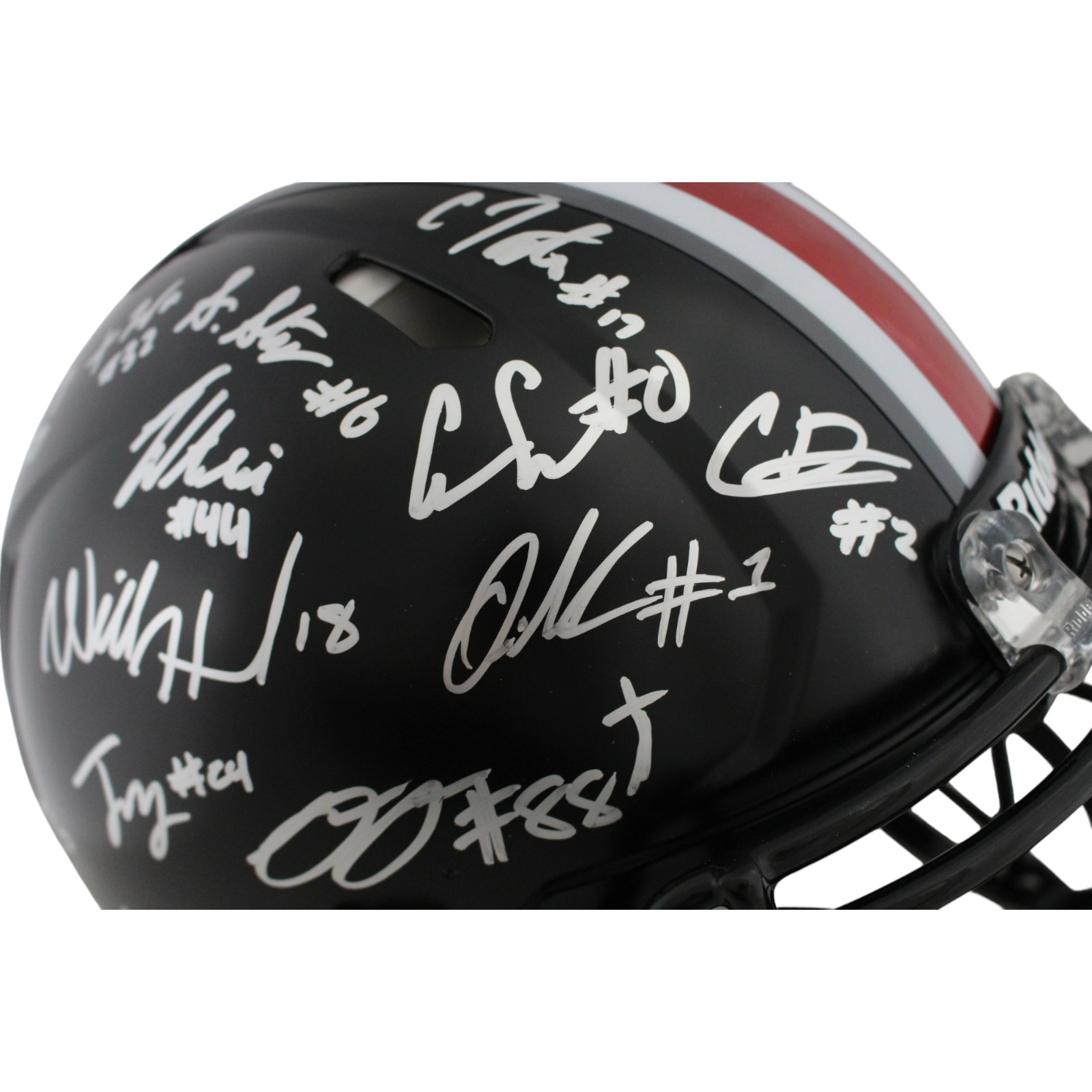 2024 Ohio State Buckeyes Team Signed Pro Helmet Natl Champs 20 Sig Beckett 50056