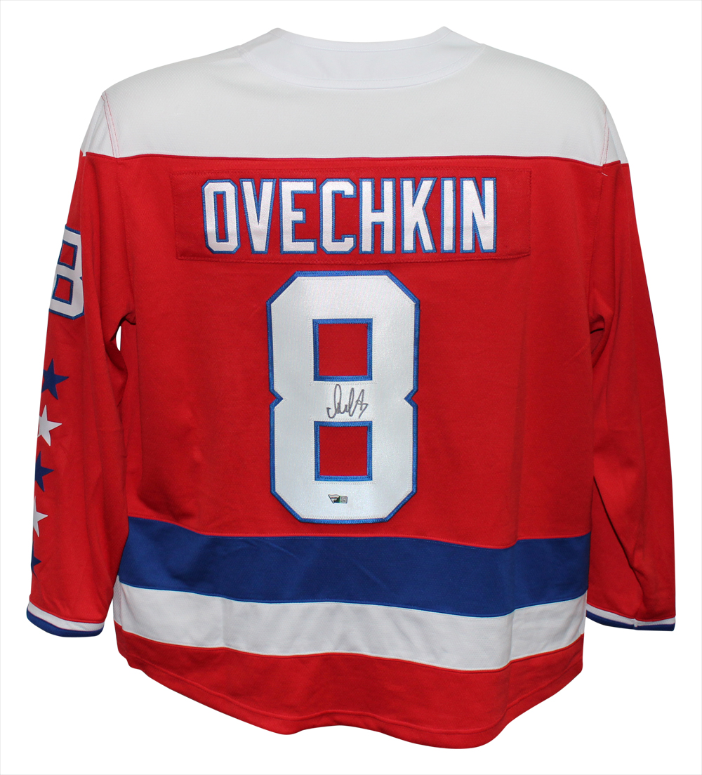 Alexander Ovechkin Signed Washington Capitals Fanatics XL Red Jersey FAN