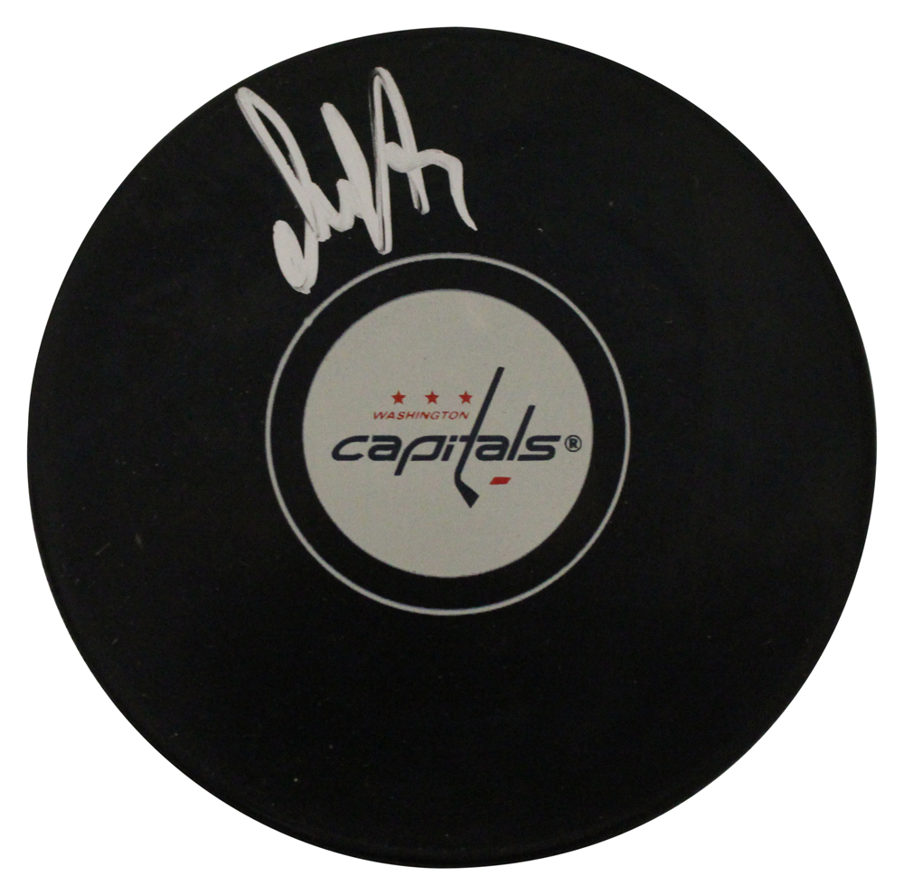 Alexander Ovechkin Autographed/Signed Washington Capitals Logo Puck FAN 27230