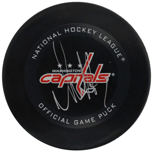 Alex Ovechkin Autographed Washington Capitals Official NHL Game Puck FAN 25570