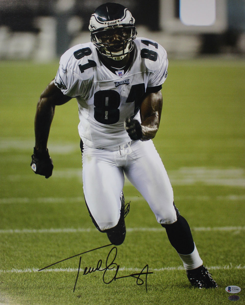 Terrell Owens Autographed/Signed Philadelphia Eagles 16x20 Photo BAS 29206