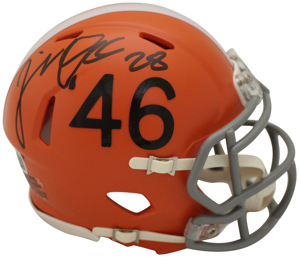 Jeremiah Owusu-Koramoah Signed Browns 1946 Speed Mini Helmet Beckett