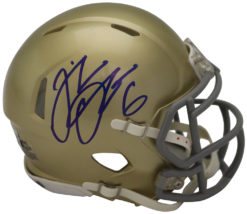 Jeremiah Owusu-Koramoah Signed Notre Dame Speed Mini Helmet Beckett