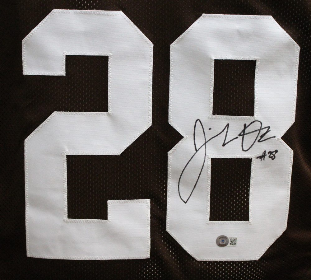 Jeremiah Owusu-Koramoah Autographed Pro Style Brown XL Jersey BAS