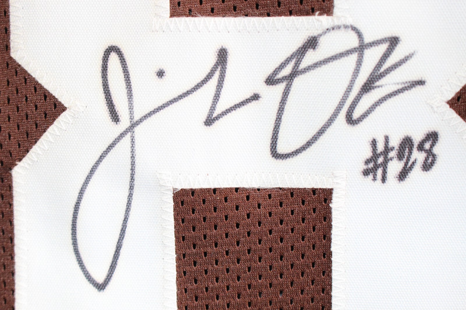 Jeremiah Owusu-Koramoah Autographed Pro Style Size XL Brown Jersey Beckett 59446