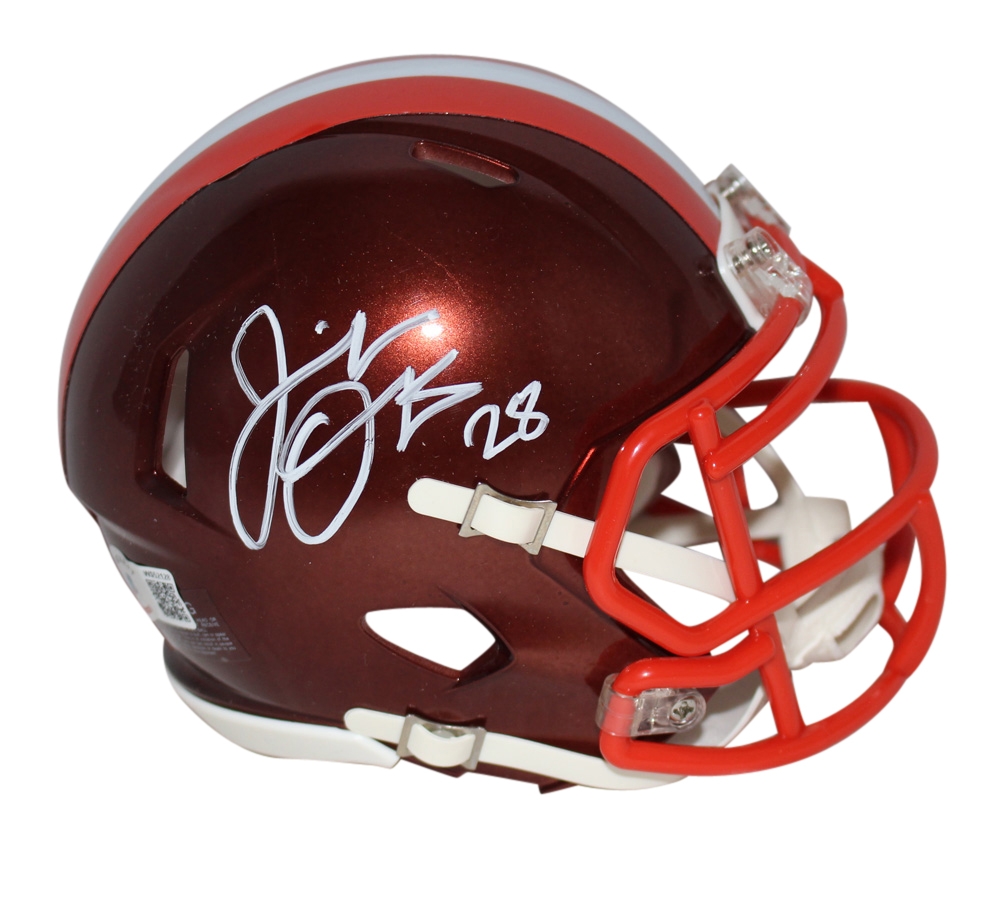 Jeremiah Owusu-Koramoah Signed Cleveland Browns Flash Mini Helmet BAS