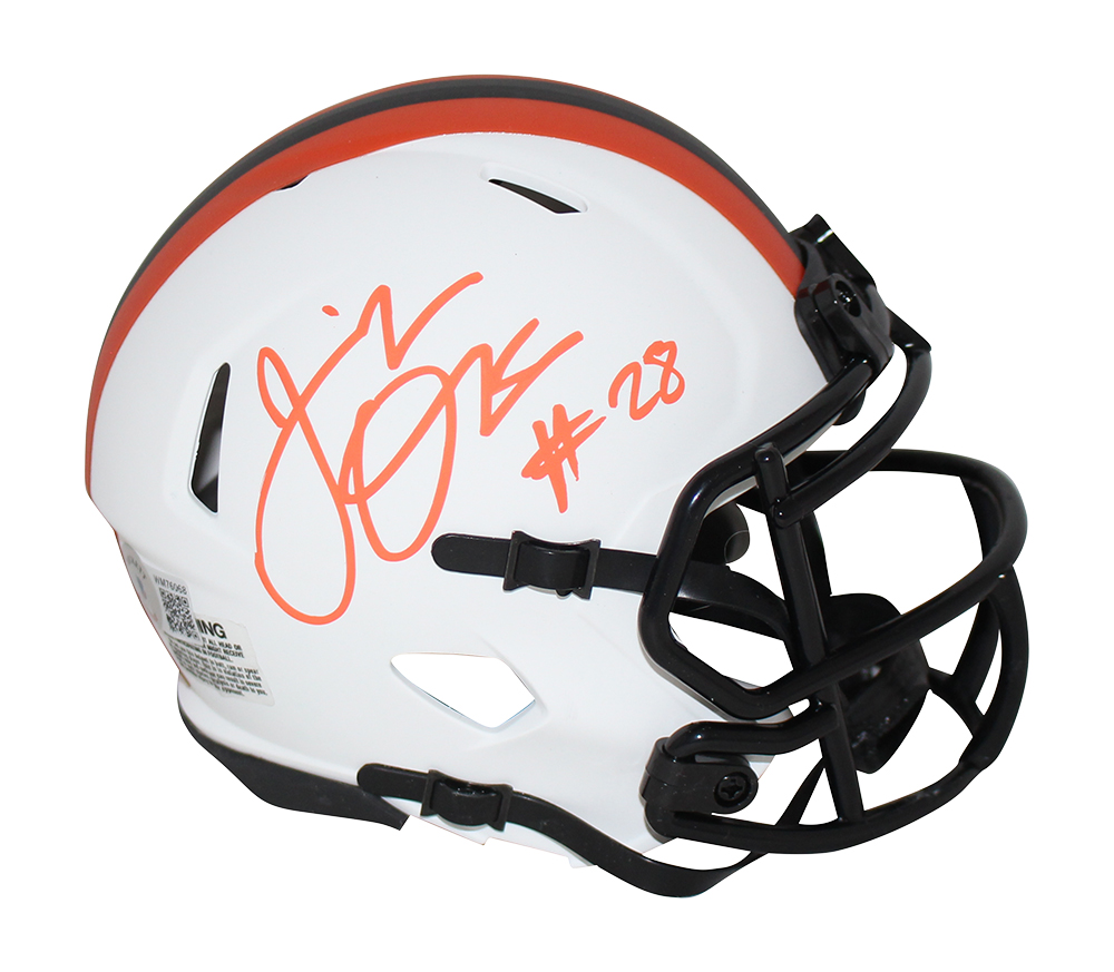 Jeremiah Owusu-Koramoah Signed Cleveland Browns Lunar Mini Helmet BAS