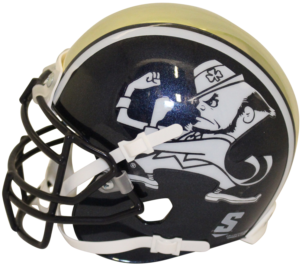 Jeremiah Owusu-Koramoah Autographed Notre Dame Mini Helmet BAS