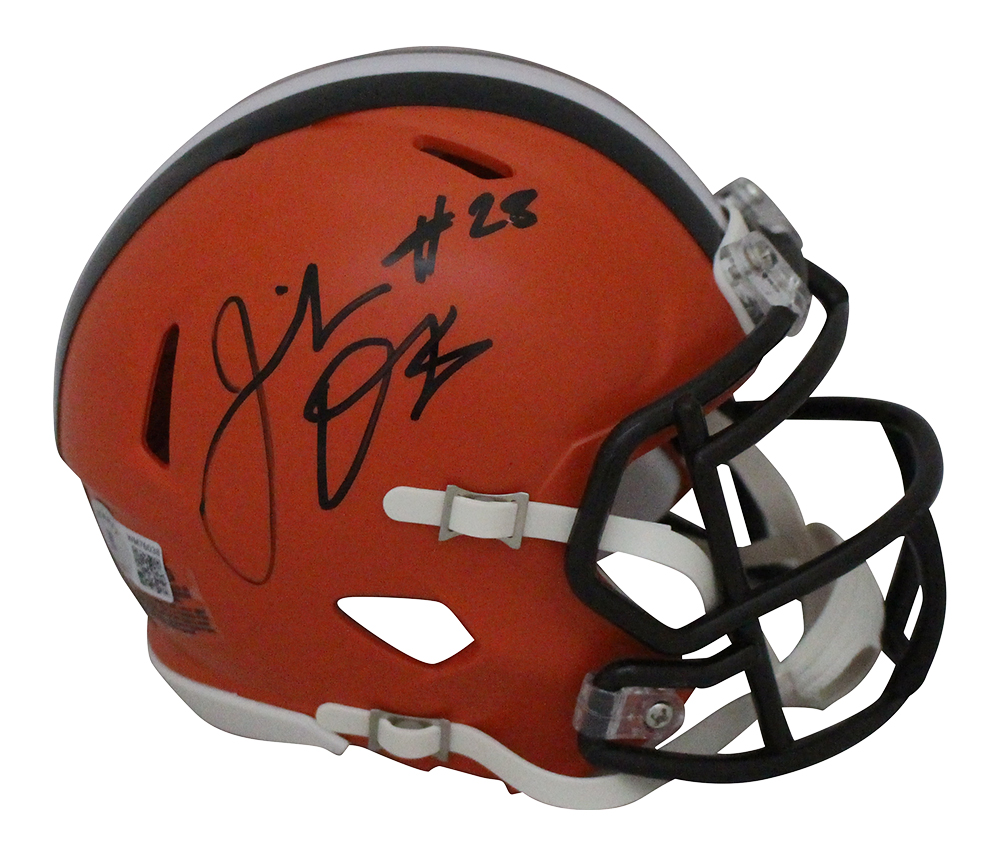 Jeremiah Owusu-Koramoah Signed Cleveland Browns Speed Mini Helmet BAS