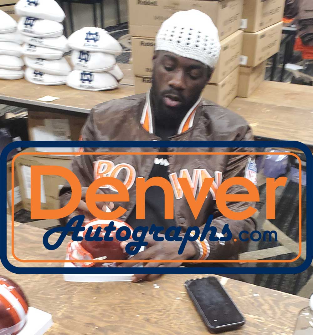 Jeremiah Owusu-Koramoah Signed Cleveland Browns Flash Mini Helmet BAS