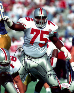 Orlando Pace Autographed/Signed Ohio State Buckeyes 8x10 Photo JSA