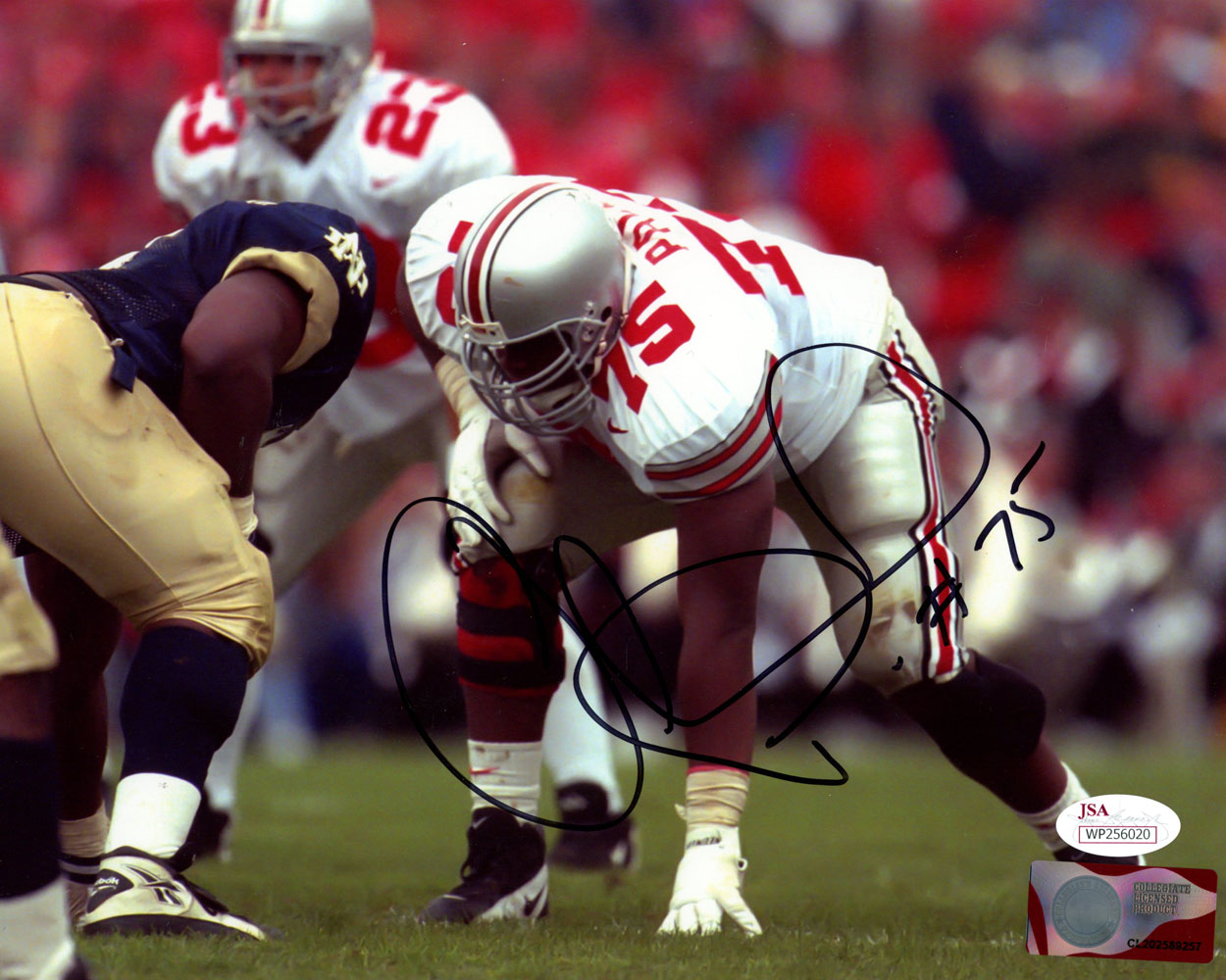 Orlando Pace Autographed/Signed Ohio State Buckeyes 8x10 Photo JSA