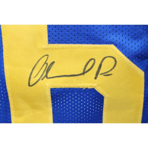 Orlando Pace Autographed/Signed Pro Style Blue Jersey JSA