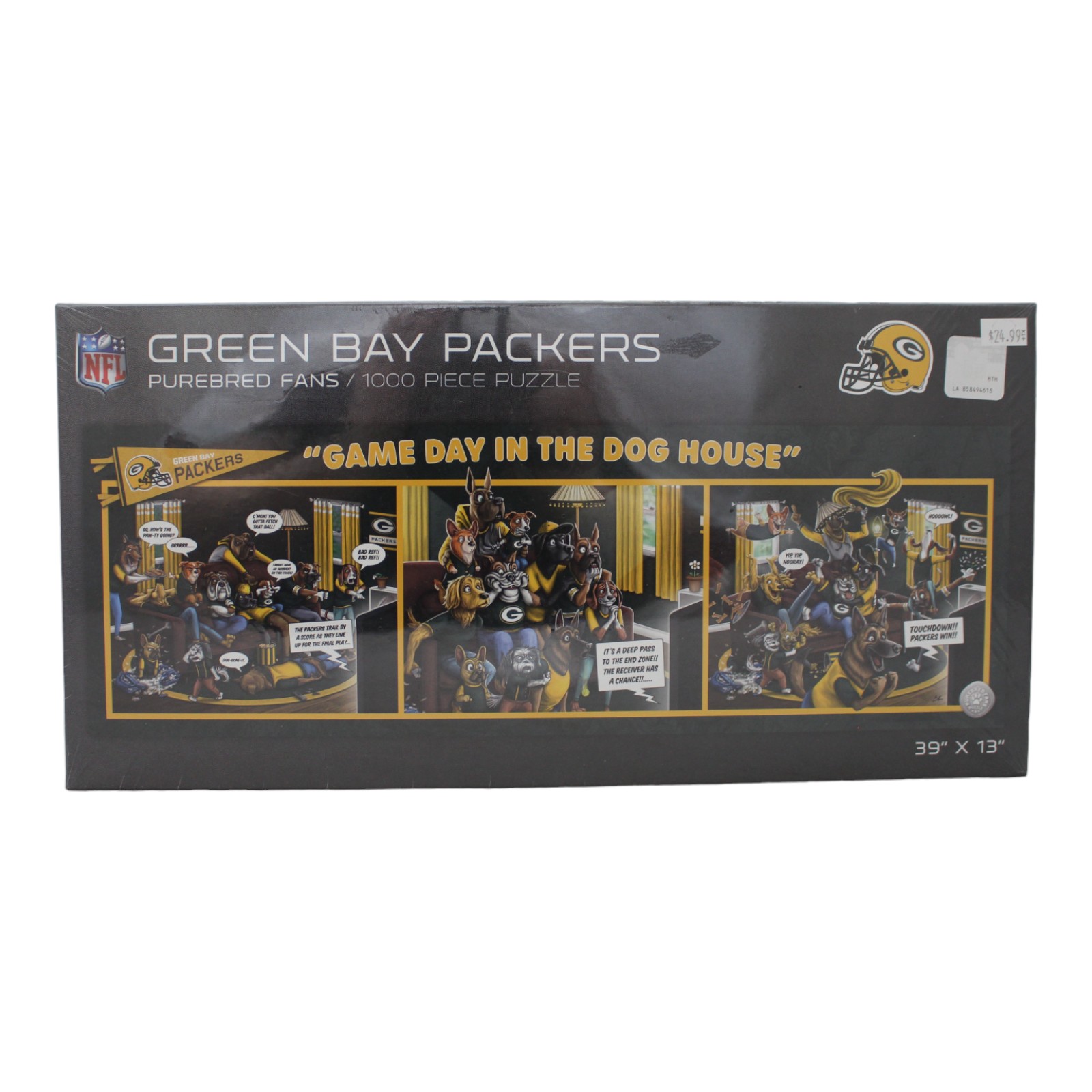 Green Bay Packers 39"x13" YouTheFan 1000 Piece Purebread Puzzle