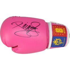 Manny Pacquiao Autographed Team Pacquiao Pink RH Boxing Glove PSA 59452