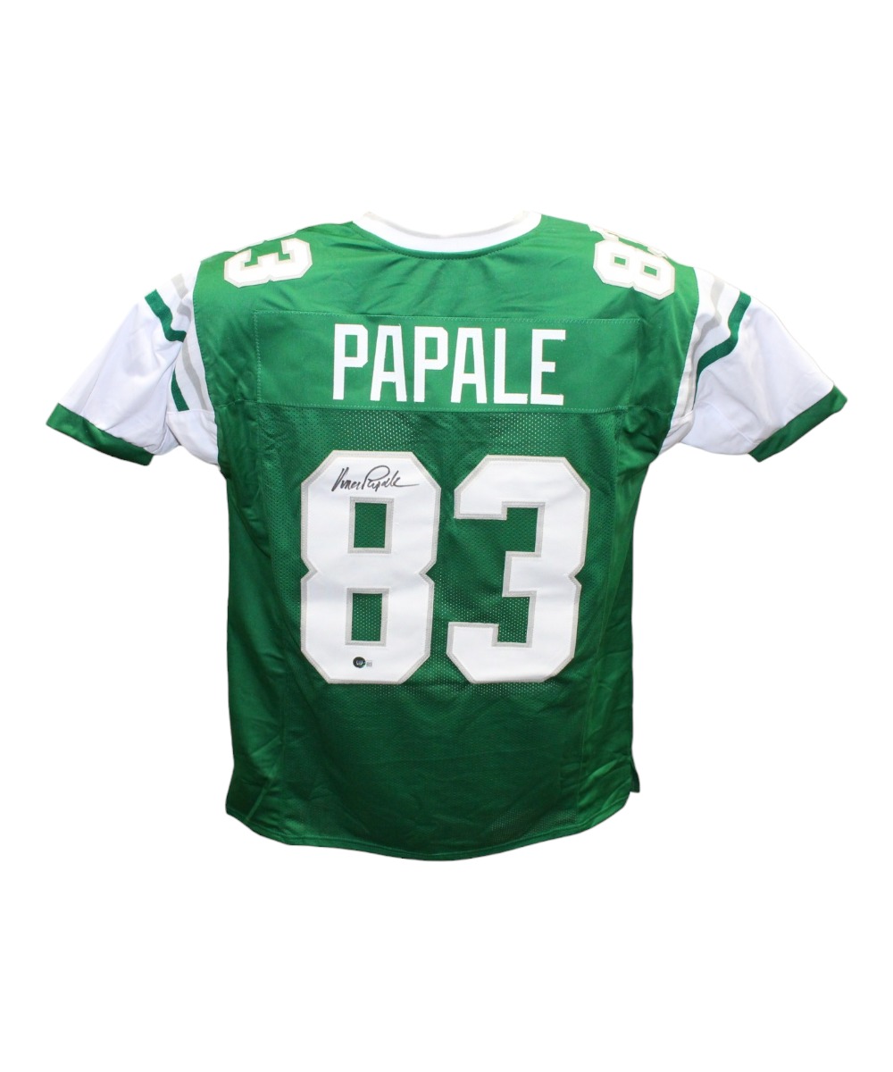 Vince Papale Autographed/Signed Pro Style Green Jersey Beckett