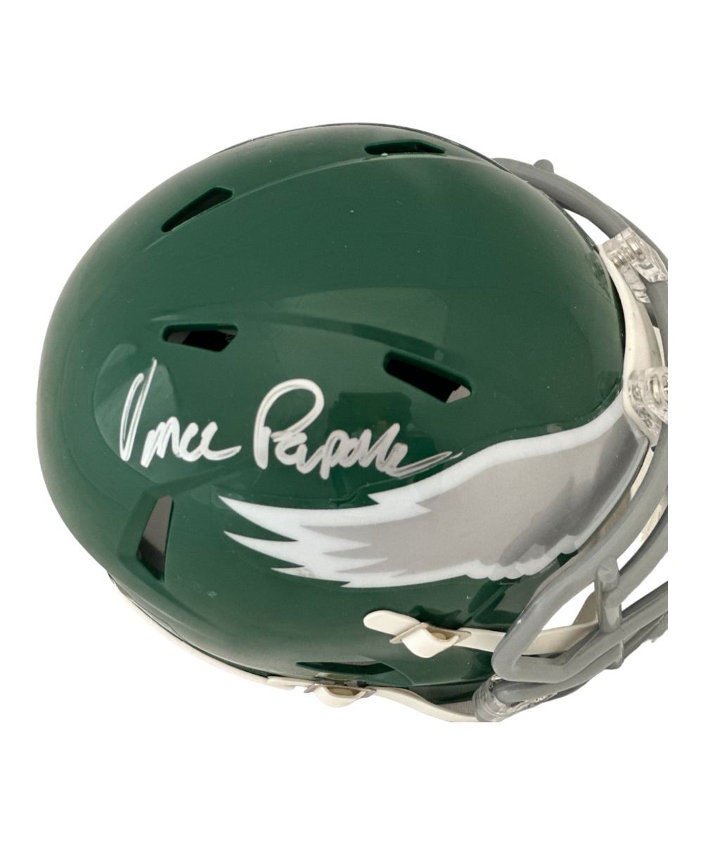 Vince Papale Autographed Philadelphia Eagles Mini Helmet Beckett