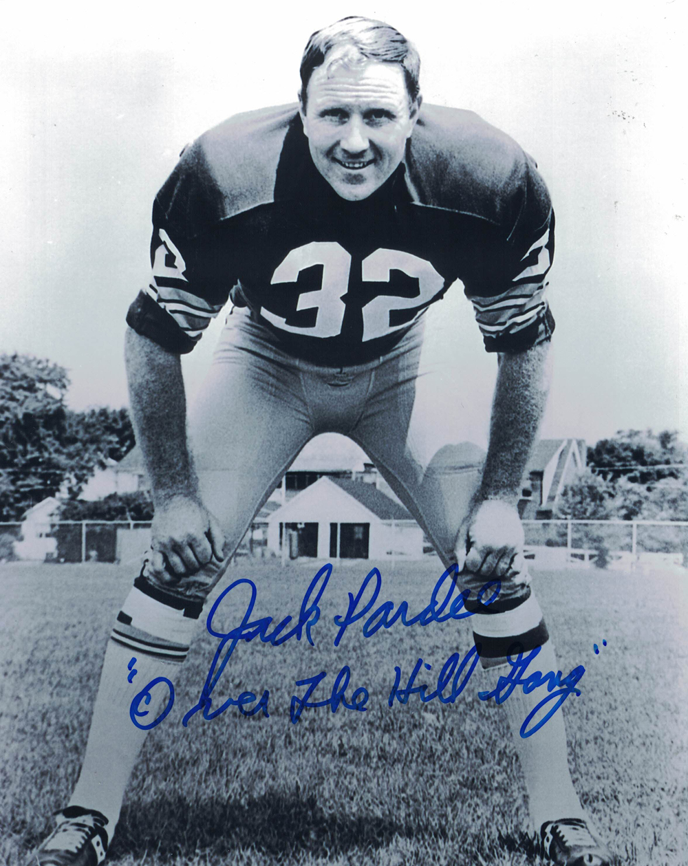 Jack Pardee Autographed Washington Redskins 8x10 Photo Over Hill Gang 27907