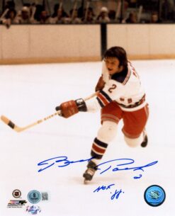 Brad Park Autographed/Signed New York Rangers 8x10 Photo HOF Beckett 57318
