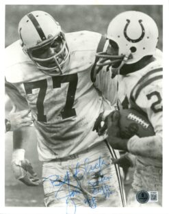 Jim Parker Autographed Baltimore Colts 8x10 Photo Best of Luck Beckett 56631