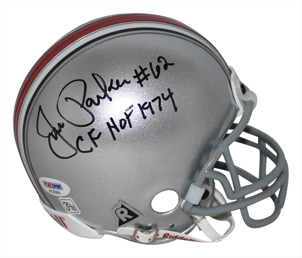 Jim Parker Autographed/Signed Ohio State Buckeyes Mini Helmet CHOF PSA 32182