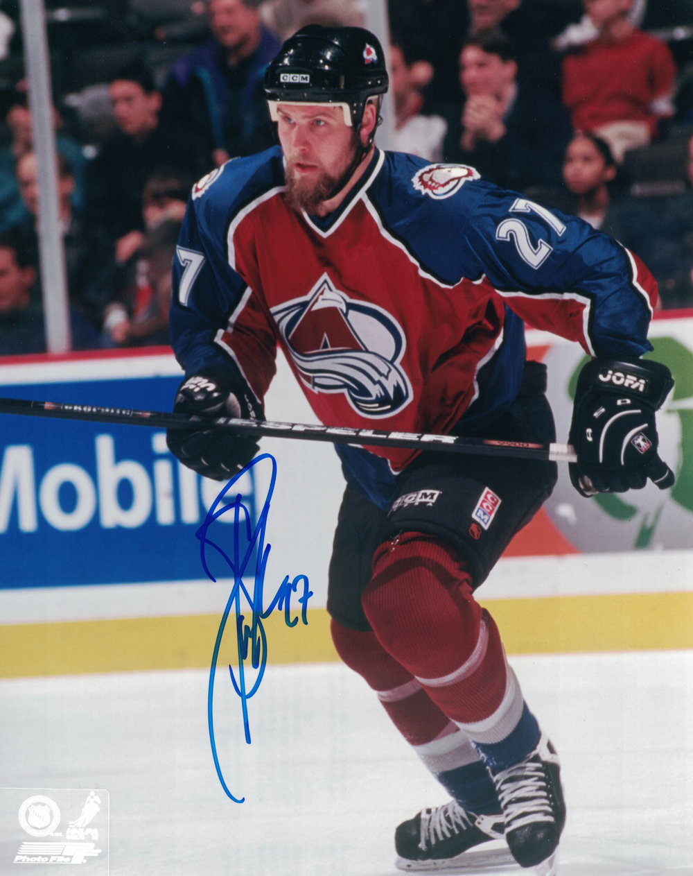 Scott Parker Autographed/Signed Colorado Avalanche 8×10 Photo 21436 PF