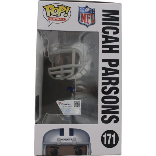 Micah Parsons Autographed/Signed Dallas Cowboys Funko Pop! #171 FAN 46885