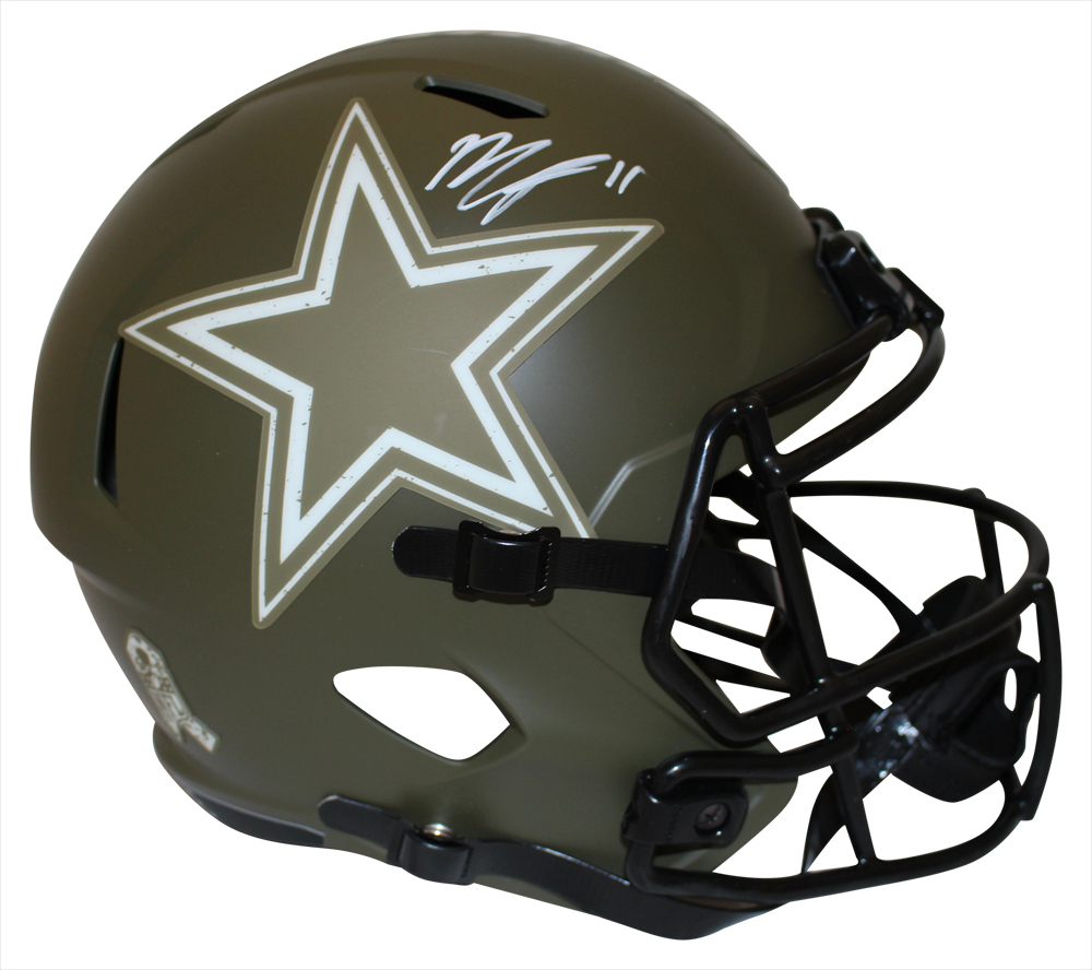 Micah Parsons Autographed Dallas Cowboys F/S Salute Helmet FAN