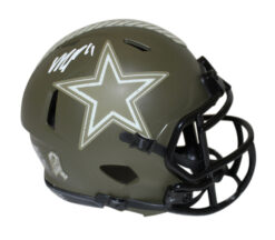 Micah Parsons Autographed Dallas Cowboys Salute Mini Helmet FAN