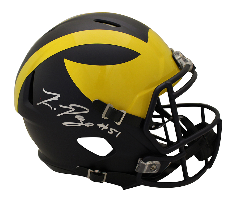 Kwity Paye Autographed Michigan Wolverines F/S Speed Helmet Beckett