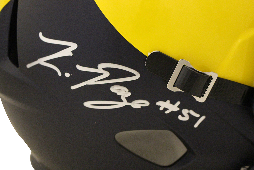 Kwity Paye Autographed Michigan Wolverines F/S Speed Helmet Beckett