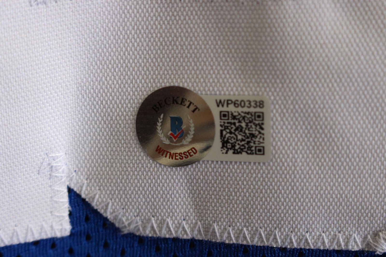 Kwity Paye Autographed/Signed Pro Style Size XL Blue Jersey Beckett 59449 3 Kwity Paye Autographed/Signed Pro Style Size XL Blue Jersey Beckett 59449