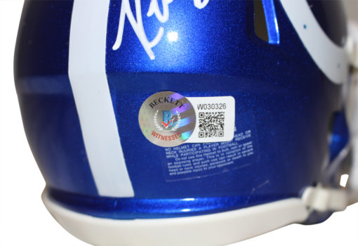 Kwity Paye Autographed Indianapolis Colts Flash Mini Helmet Beckett